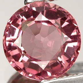 Espinélio rosa natural 1,13ct, corte redondo, VS