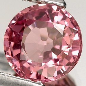 Espinélio rosa natural 1,13ct, corte redondo, VS