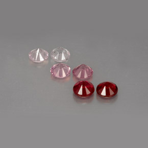 Pedras preciosas de espinélio multicolorido natural de  ct, corte redondo, VVS-VS