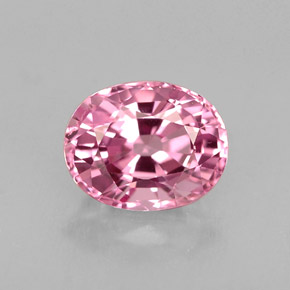 Espinélio rosa natural 1,09ct, corte oval, VVS-VS