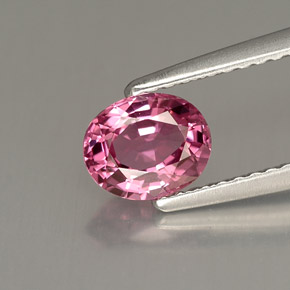 Espinélio rosa natural 0,84ct, corte oval, VVS