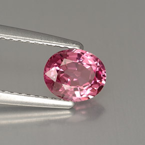 Espinélio rosa natural 0,84ct, corte oval, VVS