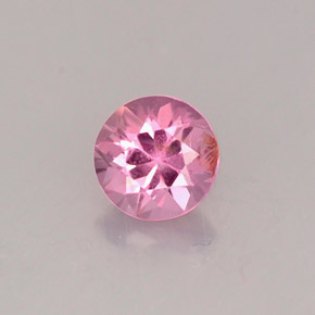 Espinélio rosa natural 0,51ct, corte redondo, VS-SI