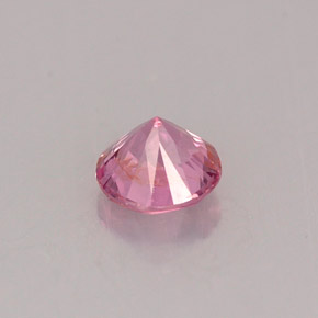 Espinélio rosa natural 0,51ct, corte redondo, VS-SI