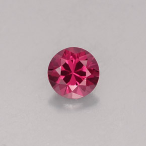 Espinélio violeta natural 0,38ct, corte redondo, VVS-VS