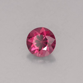 Espinélio violeta natural 0,38ct, corte redondo, VVS-VS