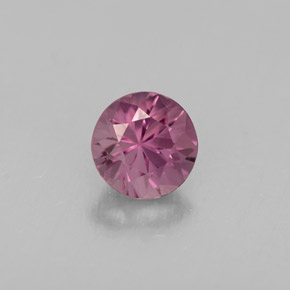 Espinélio violeta natural 0,46ct, corte redondo, VVS-VS