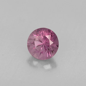 Espinélio violeta natural 0,46ct, corte redondo, VVS-VS