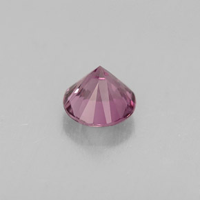 Espinélio violeta natural 0,46ct, corte redondo, VVS-VS
