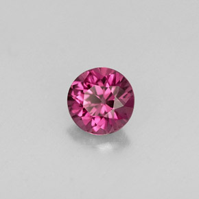 Espinélio violeta natural 0,36ct, corte redondo, VS