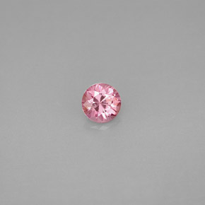 Espinélio rosa natural 0,39ct, corte redondo, VVS