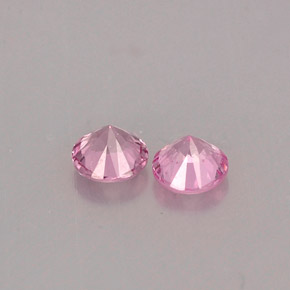 Pedras preciosas de espinélio rosa natural de  ct, corte redondo, VVS-VS