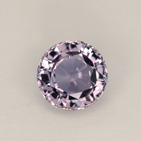 Espinélio violeta natural 1,38ct, corte redondo, VVS