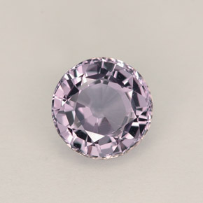 Espinélio violeta natural 1,38ct, corte redondo, VVS