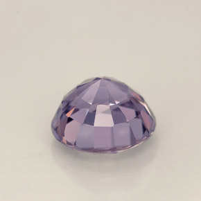 Espinélio violeta natural 1,38ct, corte redondo, VVS