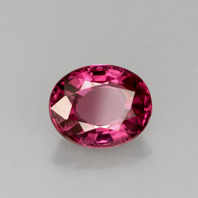 Espinélio violeta natural 1,40ct, corte oval, VS
