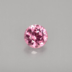 Espinélio rosa natural 0,45ct, corte redondo, VVS-VS