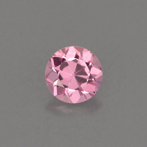 Espinélio rosa natural 0,46ct, corte redondo, VS