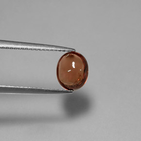 Espinélio laranja natural 1,61ct, corte oval, transparente