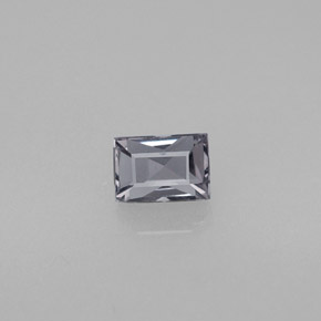 Espinélio violeta natural 0,55ct, baguete, VS