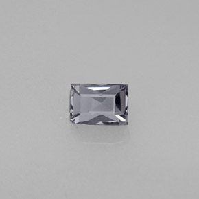 Espinélio violeta natural 0,55ct, baguete, VS