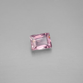 Espinélio rosa natural 0,50ct, baguete, VS