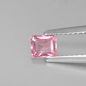 Espinélio rosa natural 0,37ct, baguete, VVS-VS