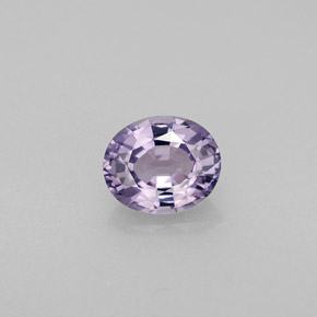 Espinélio violeta natural 0,77ct, corte oval, VS