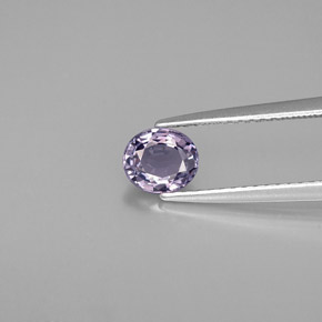 Espinélio violeta natural 0,71ct, corte oval, VS