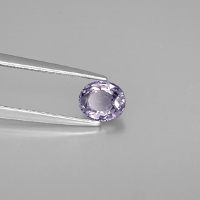 Espinélio violeta natural 0,71ct, corte oval, VS