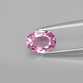 Espinélio rosa natural 0,87ct, corte oval, VVS-VS