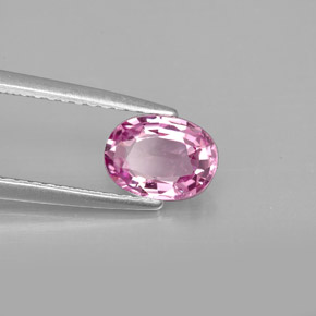Espinélio rosa natural 0,87ct, corte oval, VVS-VS