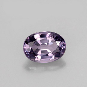 Espinélio violeta natural 1,01ct, corte oval, VVS