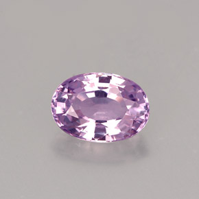 Espinélio violeta natural 1,06ct, corte oval, VVS