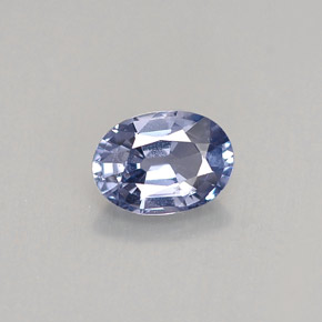Espinélio azul natural 0,71ct, corte oval, VS