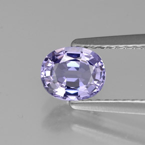Espinélio violeta natural 0,78ct, corte oval, VS