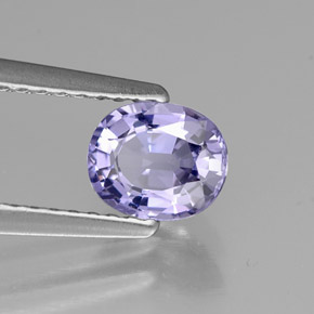 Espinélio violeta natural 0,78ct, corte oval, VS