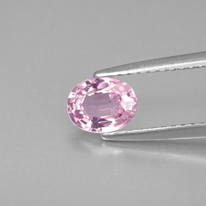 Espinélio rosa natural 0,79ct, corte oval, VVS-VS