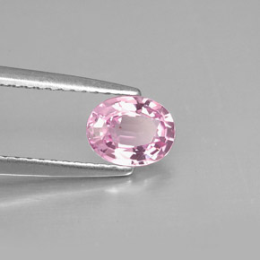 Espinélio rosa natural 0,79ct, corte oval, VVS-VS