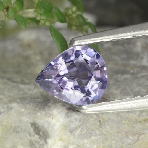 0.63ct Natural Violeta rosado Espinélio, Formato de pêra, VVS-VS