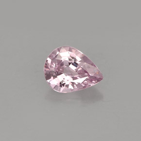 Espinélio rosa natural 0,58ct, formato de pêra, VVS-VS