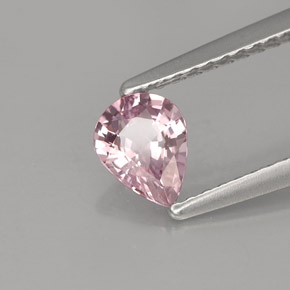 Espinélio rosa natural 0,58ct, formato de pêra, VVS-VS