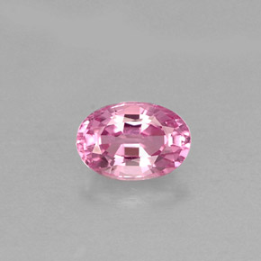 Espinélio rosa natural 0,55ct, corte oval, VS