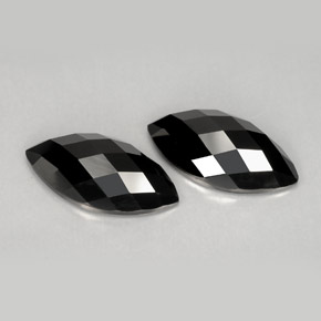 Pedras preciosas de espinélio preto natural de  ct, marquise, opaco