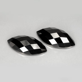 Pedras preciosas de espinélio preto natural de  ct, marquise, opaco