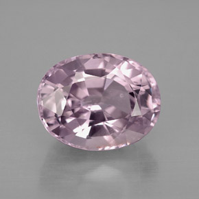 Espinélio violeta natural 4,57ct, corte oval, VS