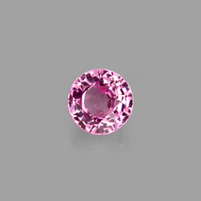 Espinélio rosa natural 0,60ct, corte redondo, VVS-VS