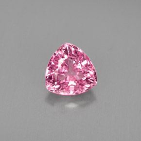 Espinélio rosa natural 0,64ct, trillion, VS