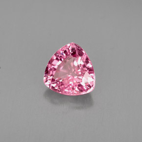 Espinélio rosa natural 0,64ct, trillion, VS