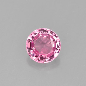 Espinélio rosa natural 0,74ct, corte redondo, VVS-VS